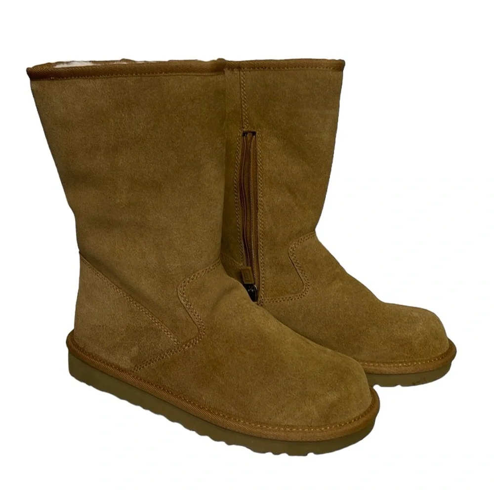 UGG kid Lil sunshine Tan weather Winter size 5 New 100% wool